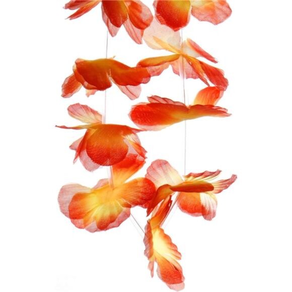 36 Counts Hawaiian Leis Necklace Tropical Luau Hawaii Silk Flower - Picture 7 of 8
